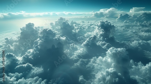 Blue Cloud Above Endless Sea
