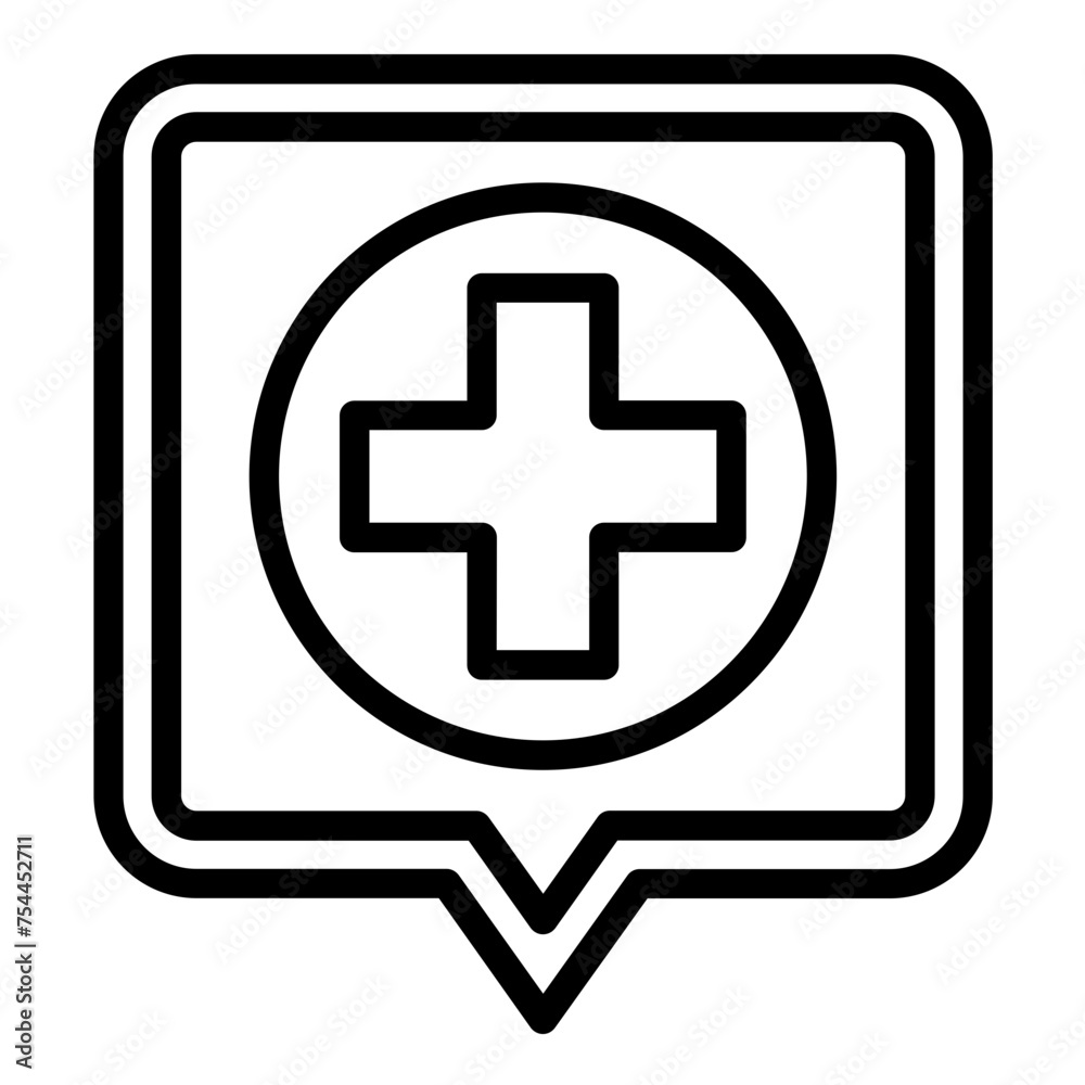 Vector Design Hospital Sign Icon Style Vector Design Hospital Sign Icon Style