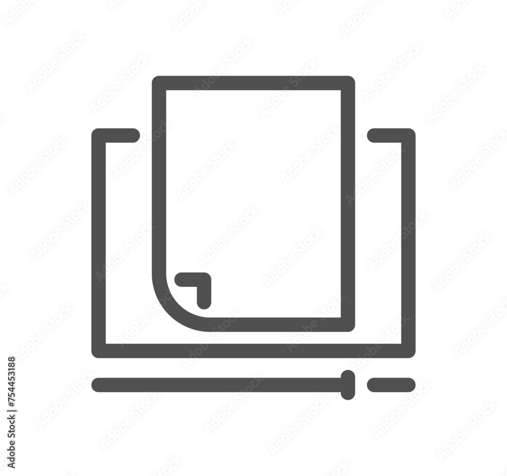 Business people meeting related icon outline and linear vector.
Business people meeting related icon outline and linear vector.
