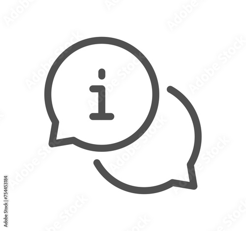 Business people meeting related icon outline and linear vector.

