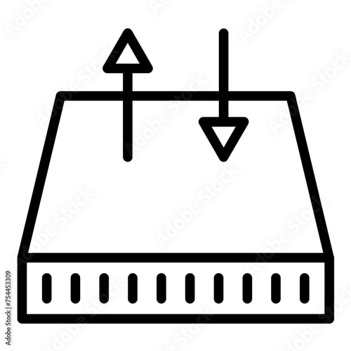 Vector Design Mattress Icon Style