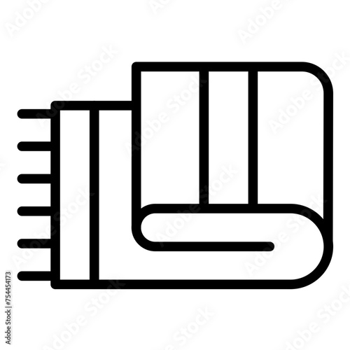 Vector Design Fleece Blanket Icon Style