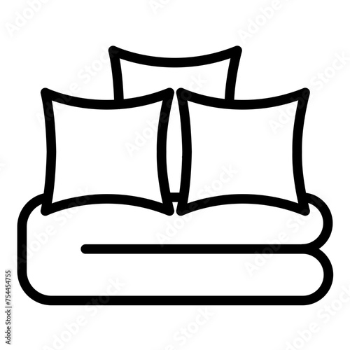 Vector Design Velvet Comforter Icon Style