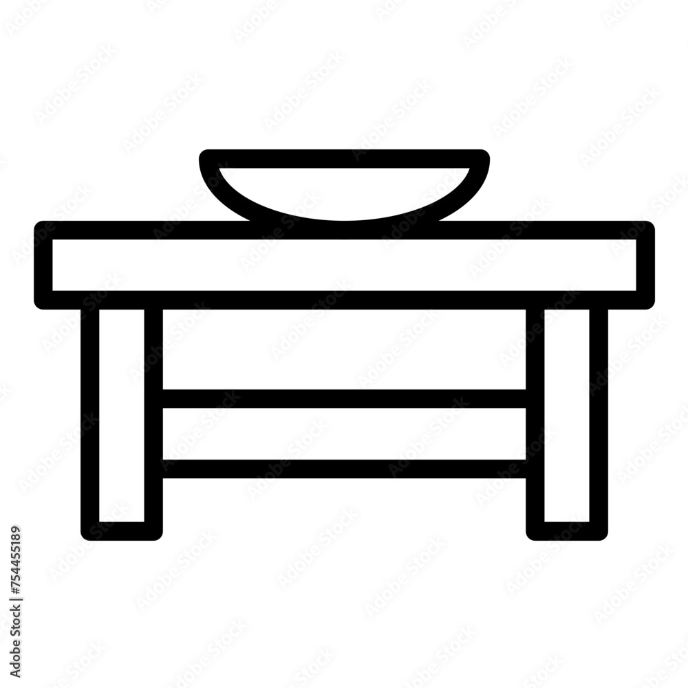 Vector Design Trunk Coffee Table Icon Style Vector Design Trunk Coffee Table Icon Style
