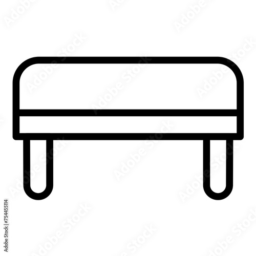 Vector Design Ottoman Seat Icon Style