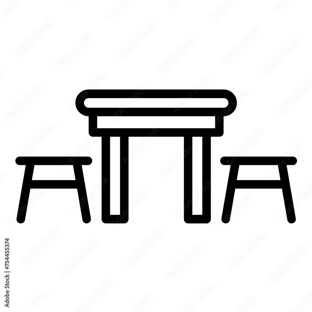 Vector Design Counter Height Table Icon Style Vector Design Counter Height Table Icon Style