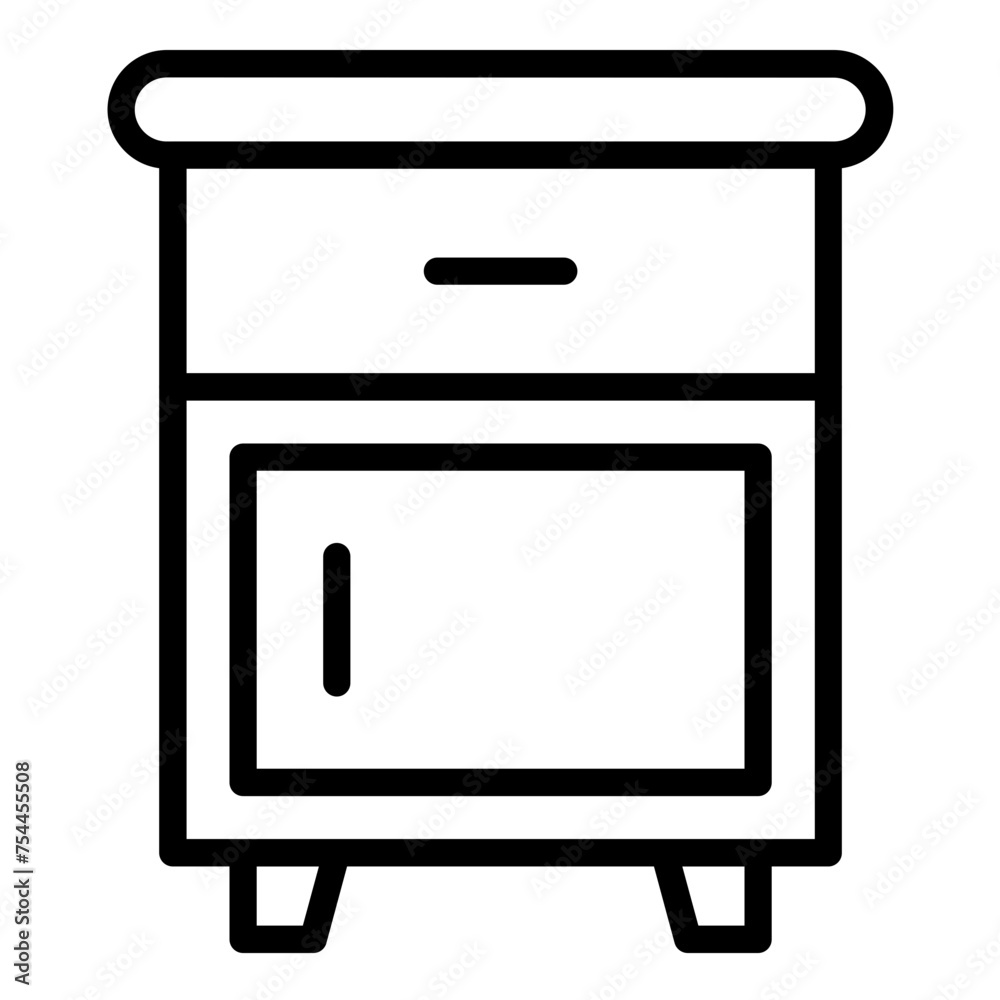 Vector Design Side Table Icon Style Vector Design Side Table Icon Style