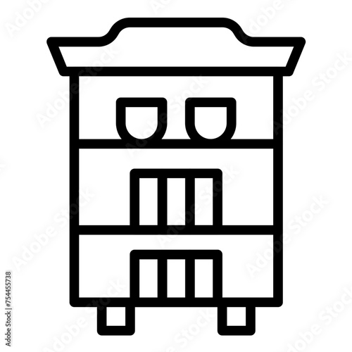 Vector Design Curio Cabinet Icon Style