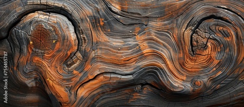 Detailed close-up of a piece of wood resembling a horse, showcasing intricate patterns and textures.