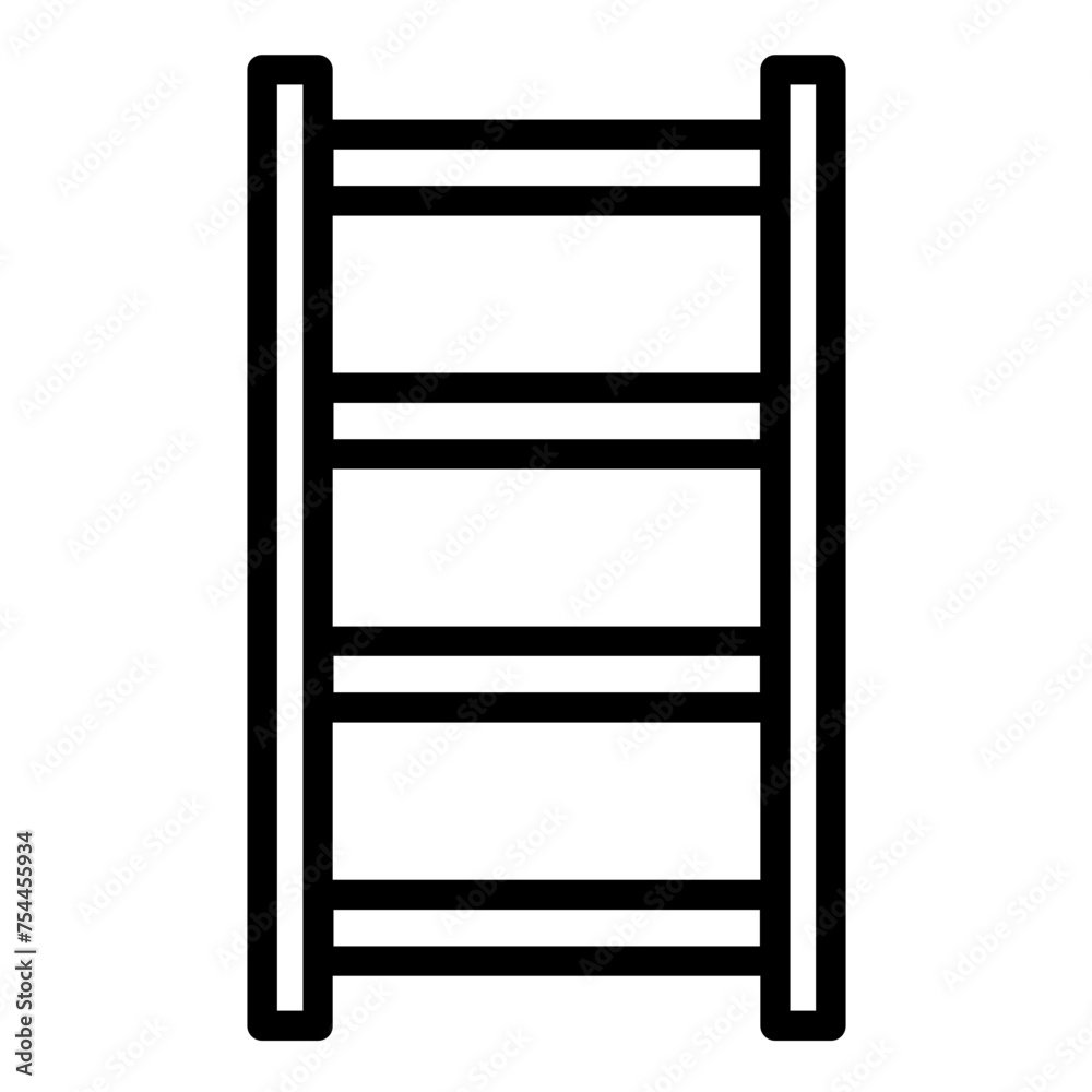 Vector Design Ladder Bookshelf Icon Style Vector Design Ladder Bookshelf Icon Style