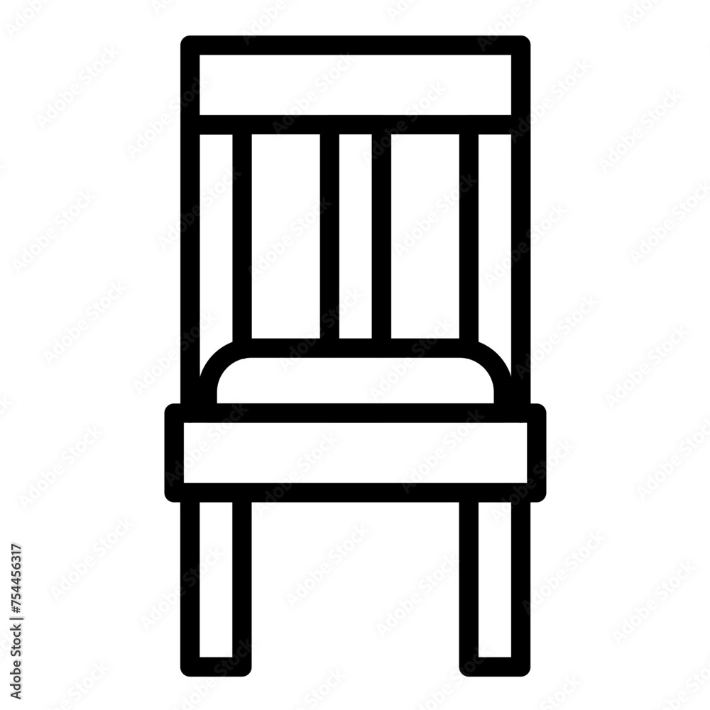 Vector Design Reception Chair Icon Style Vector Design Reception Chair Icon Style
