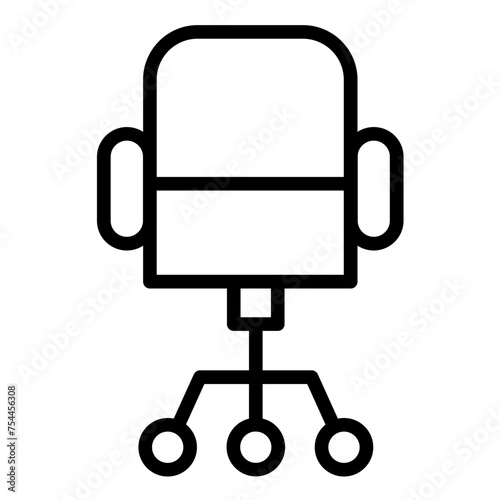 Vector Design Swivel Chair Icon Style