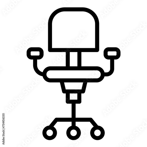 Vector Design Drafting Chair Icon Style