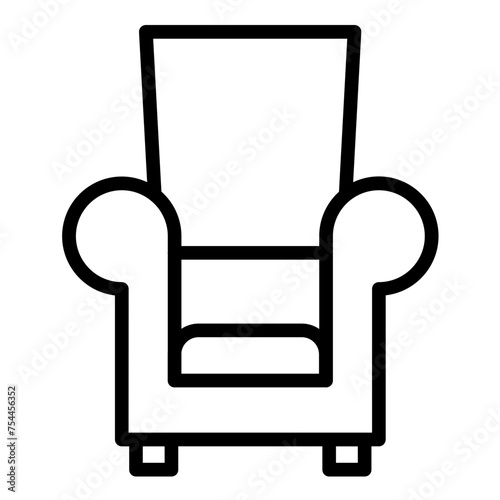 Vector Design Armchair Icon Style
