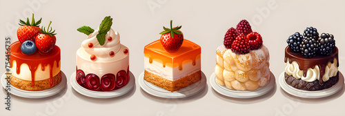 Mexican Dessert Icons photo
