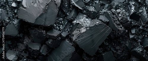 Close-up of Vantablack or similar ultra-black material, showcasing its ability to absorb 99.9% of visible light for a surreal appearance photo