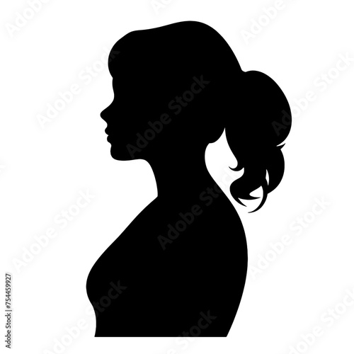  silhouette of beautiful girl