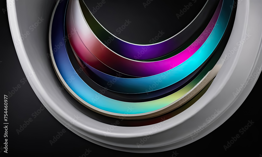 Obraz premium Spectacular Neon Wave Background Image