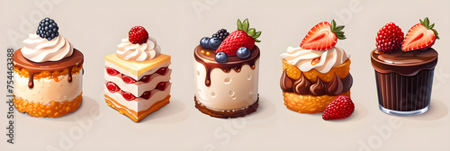 Mexican Dessert Icons