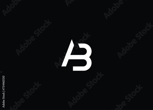 ab logo monogram icon vector template