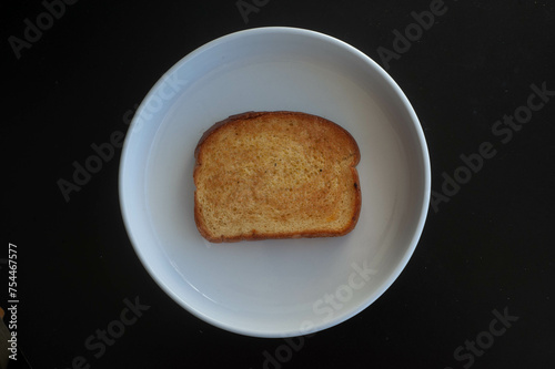 toast on a plate