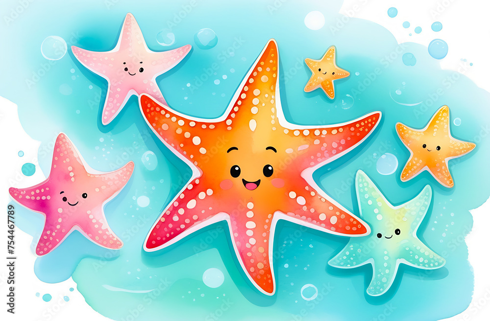 Сute cartoon Starfish Сute cartoon Starfish