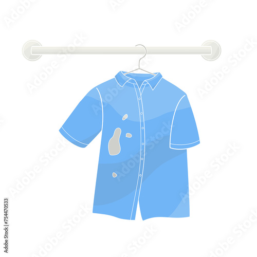 shirt with stains for washing	