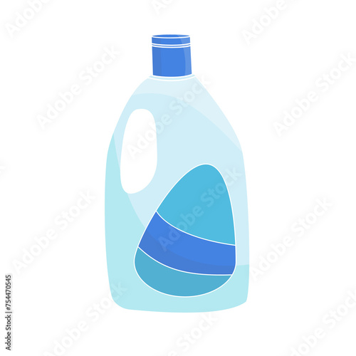 washing liquid in a plastic bottle	

