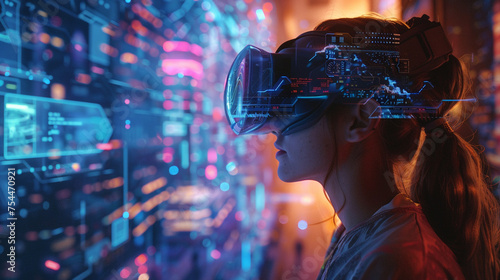 An augmented reality gaming experience blending virtual elements with the physical world, transforming ordinary spaces into immersive game environments.