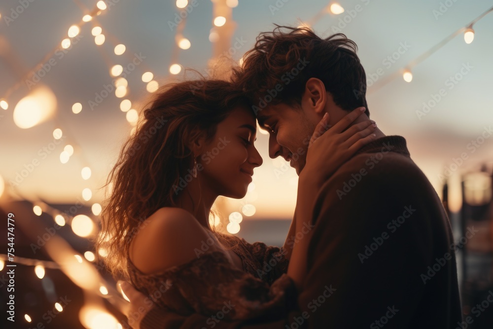 A man and a woman standing next to each other. Suitable for various concepts and themes A man and a woman standing next to each other. Suitable for various concepts and themes