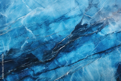 Blue marble background natural marble texture. Glossy granite slab gold inserts