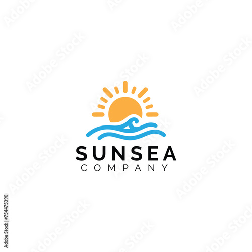 Sun Over Waves Logo for SunSea Company