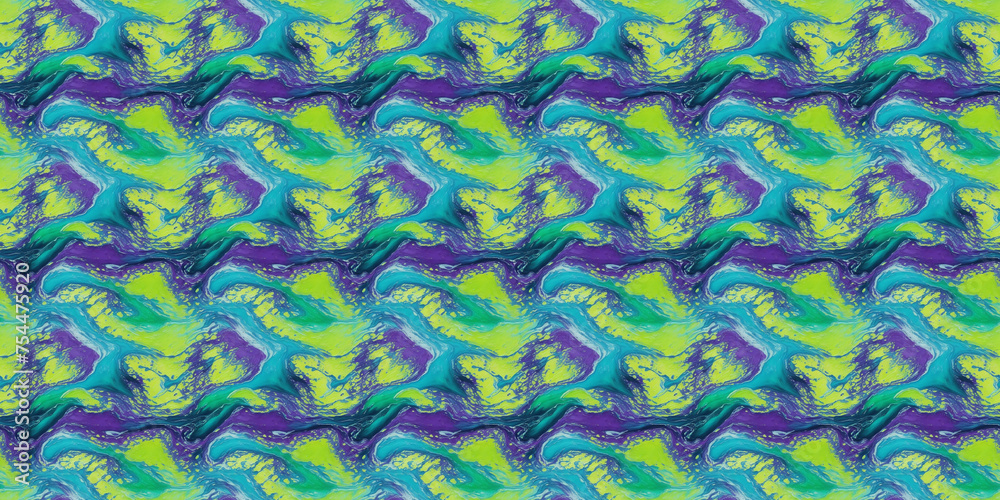 Green and Blue Patterned Background