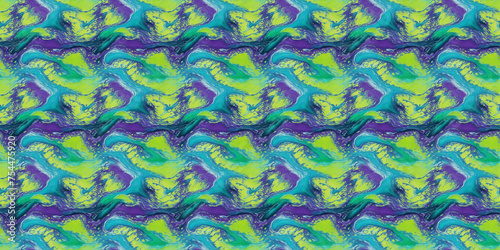 Green and Blue Patterned Background