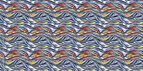 Abstract Pattern With Wavy Lines