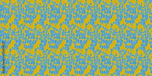 Blue and Yellow Background With Pattern