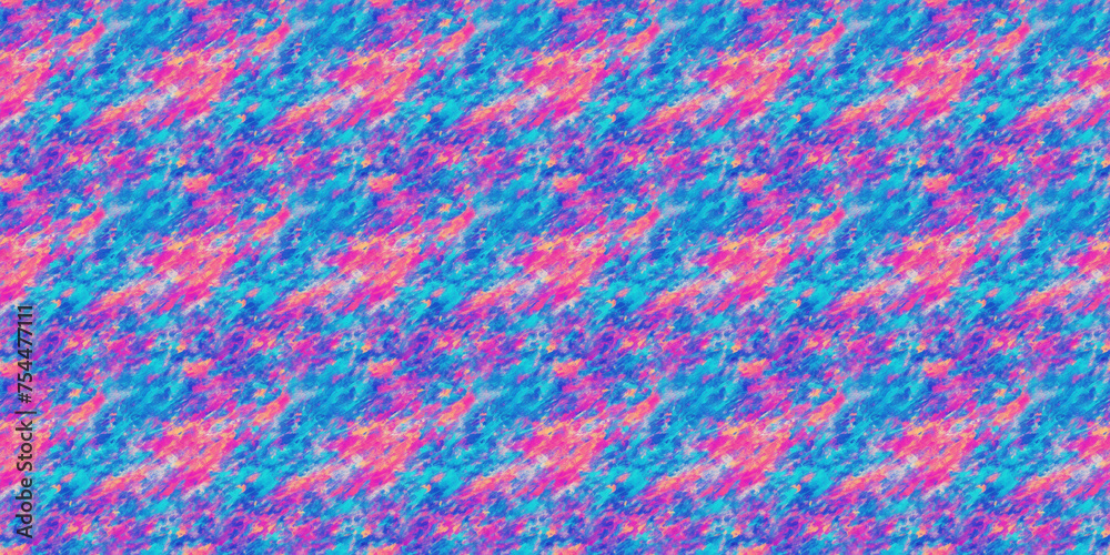 Blue and Pink Checkered Pattern With Pink Center