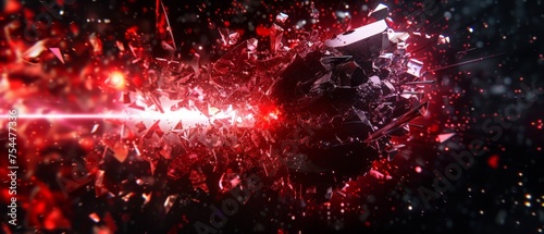  a star wars scene with a red laser coming out of the center of the image and a red laser coming out of the center of the image.