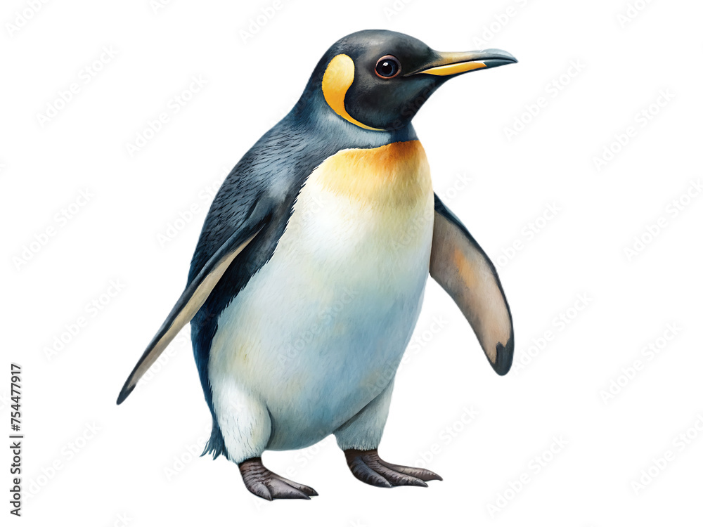 Fototapeta premium Penguin on transparent