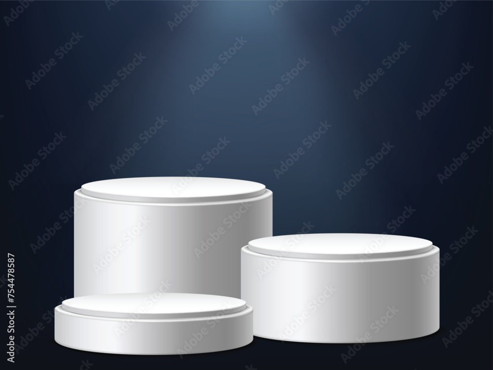 Realistic 3d podium with empty space Realistic 3d podium with empty space