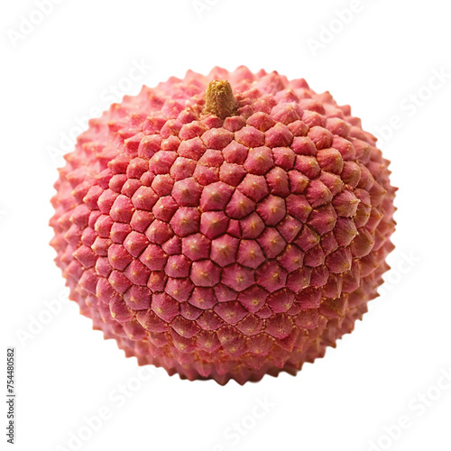 Lychee isolated on a transparent background. Exotic fruit.
