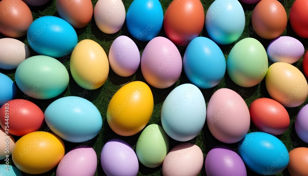 Multitude of colorful chocolate easter eggs background Multitude of colorful chocolate easter eggs background