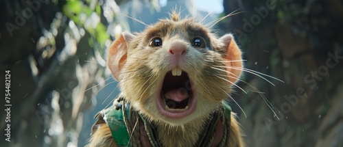  a rat with it's mouth open and it's mouth wide open with it's mouth wide open.