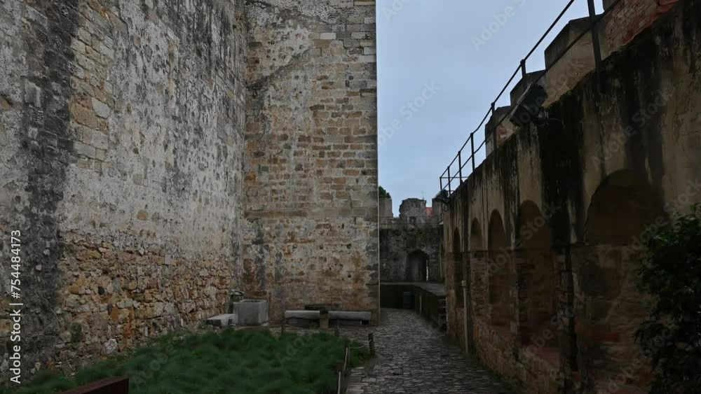 interior of the castle of San Giorgio located on the highest hill in the historic center of the city interior of the castle of San Giorgio located on the highest hill in the historic center of the city