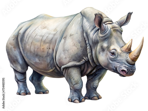 rhino on transparent