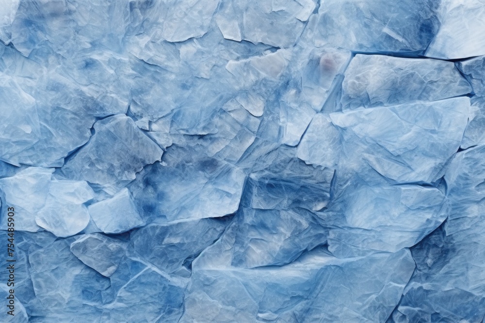 Obraz premium Detailed view of blue rock wall, ideal for backgrounds