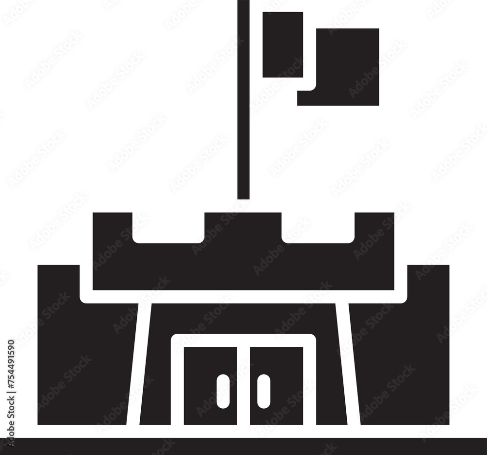 castle icon illustration castle icon illustration