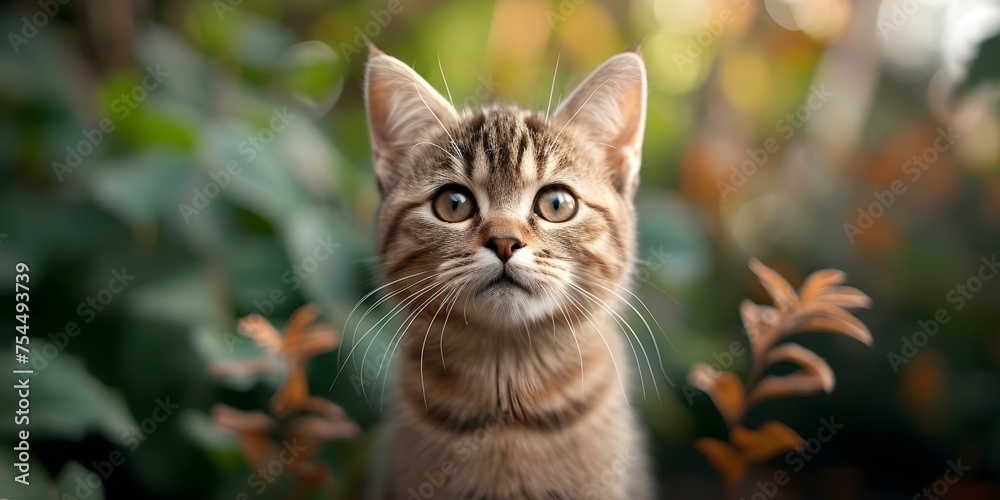 Capturing the innocence and curiosity of a pensive Bengal kitten. Concept Animal Photography, Kitten Portraits, Innocence, Curiosity, Bengal Kitten