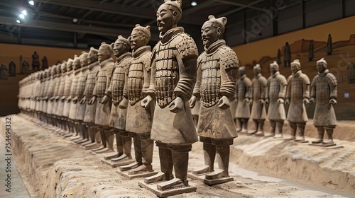 Terracota warriors from Xian, China.