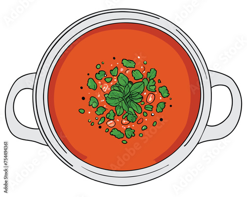 tomato soup with basil